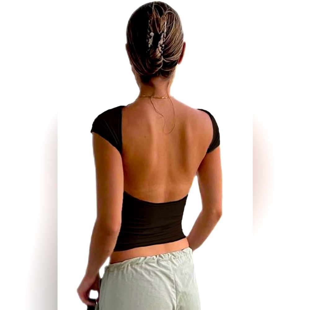 Open Back Black top